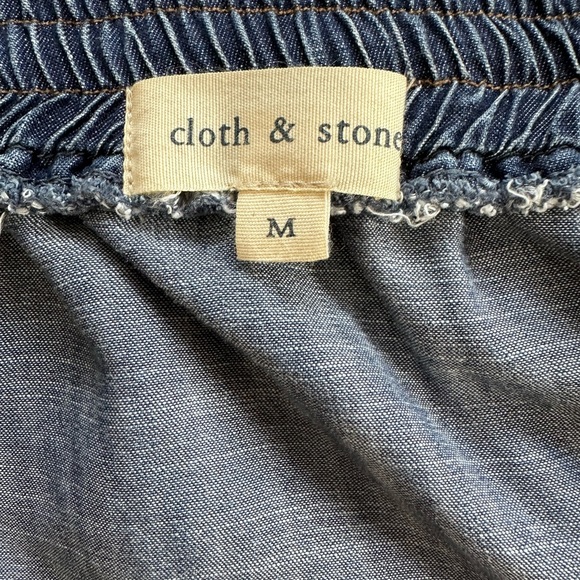Anthropologie Cloth & Stone Denim Chambray Mini Skirt Women's  Size Medium - Picture 6 of 7